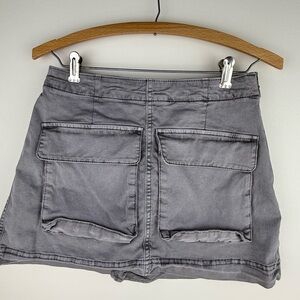 Abercrombie & Fitch Charcoal Cargo Skort